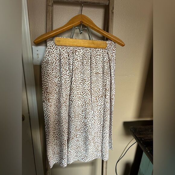 J. Crew Printed Slip Skirt Size Petite Large Cheetah Leopard NWT $98 retail - Picture 5 of 11